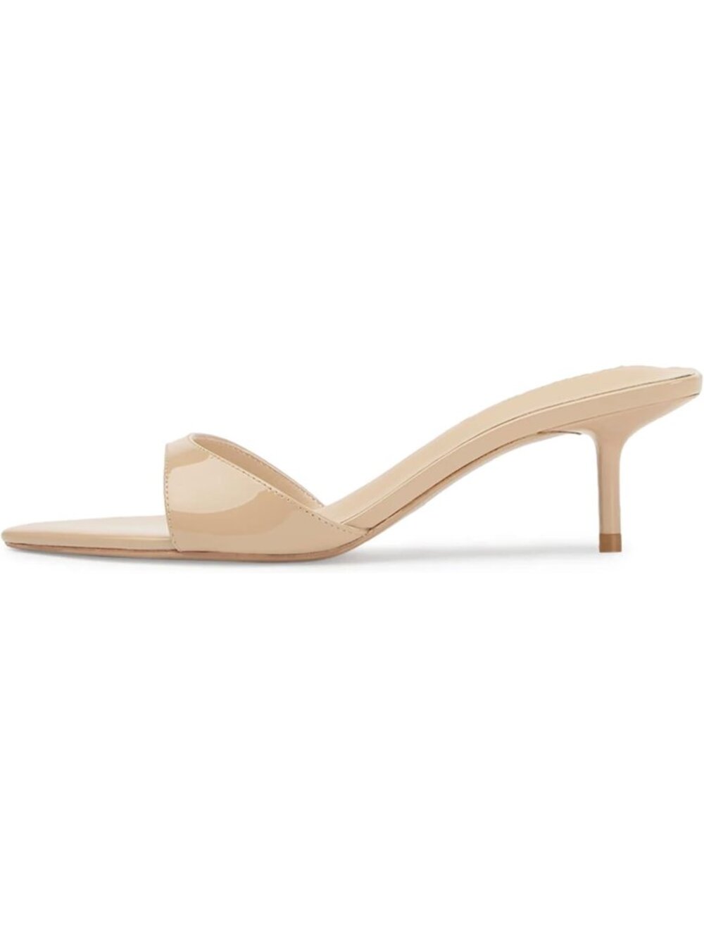 Women's Nude Pointed Open Toe Slingback Kitten Fashion Heels Sandals for party
